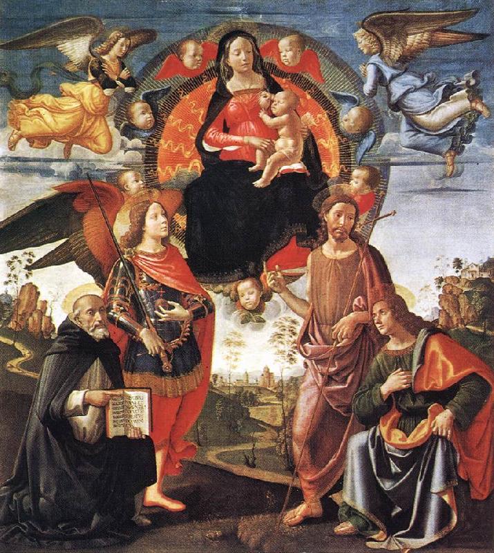 GHIRLANDAIO, Domenico Madonna in Glory with Saints